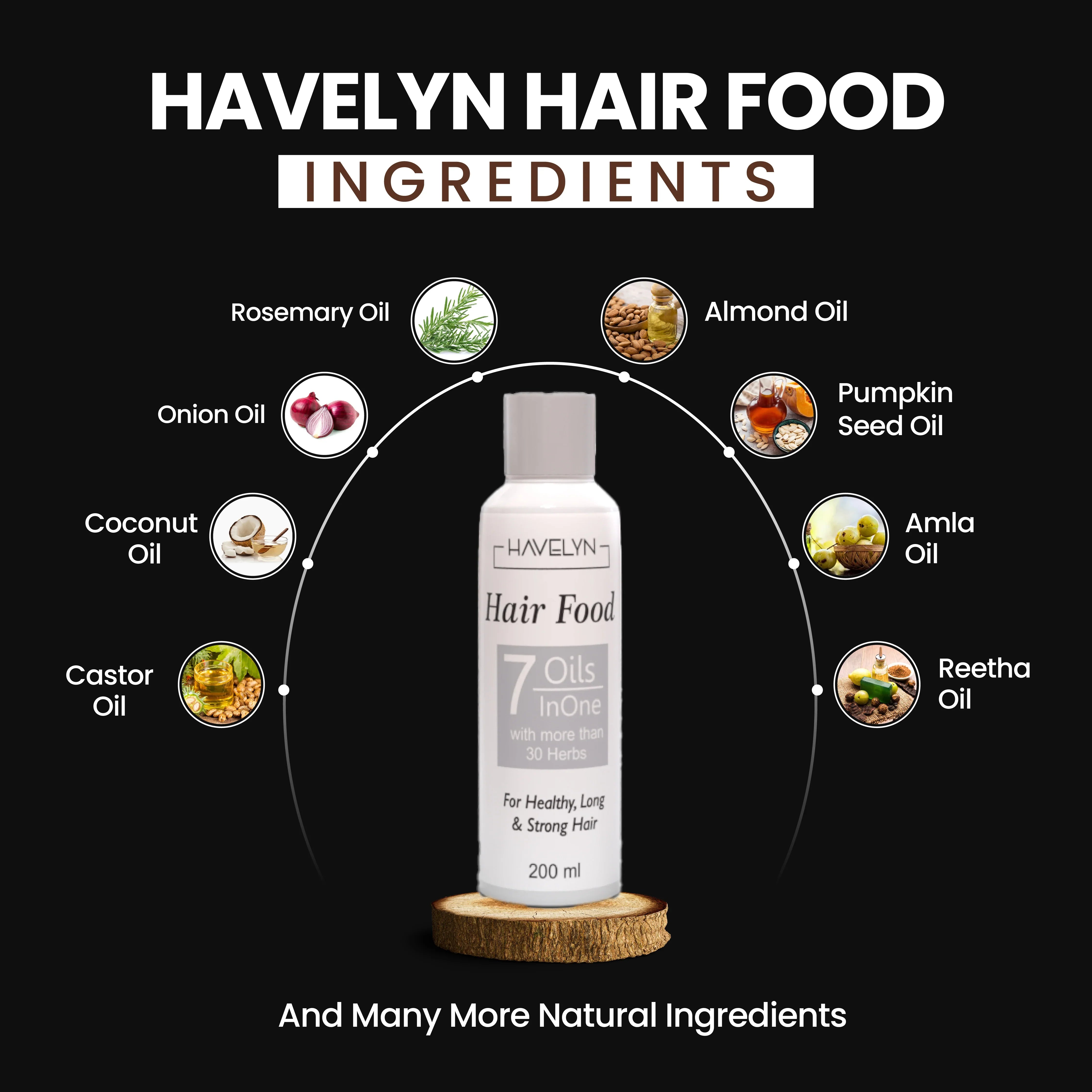 Havelyn Hair Food Oil – Intensive Nourishment & Moisture for Healthier, Shinier Hair - AW Collections