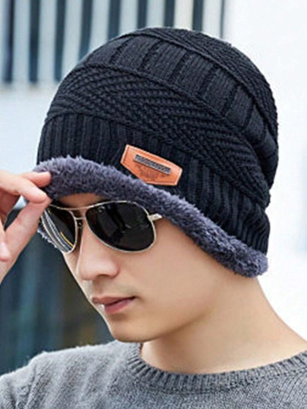 Woolen Winter Beanie Cap & Neck Warmer Combo.